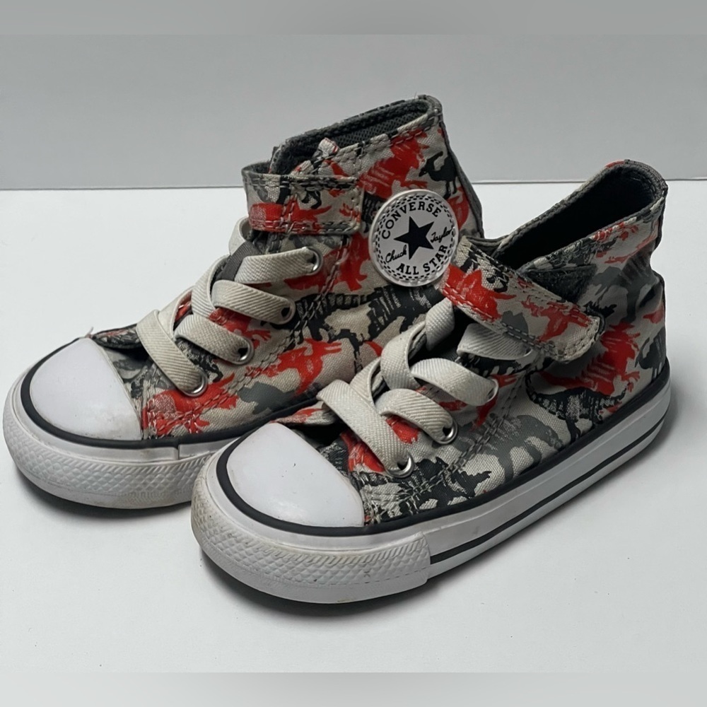 Converse All Star Dinosaur Print Hi Tops Children's